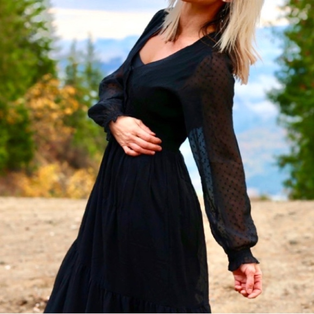 Long black dress